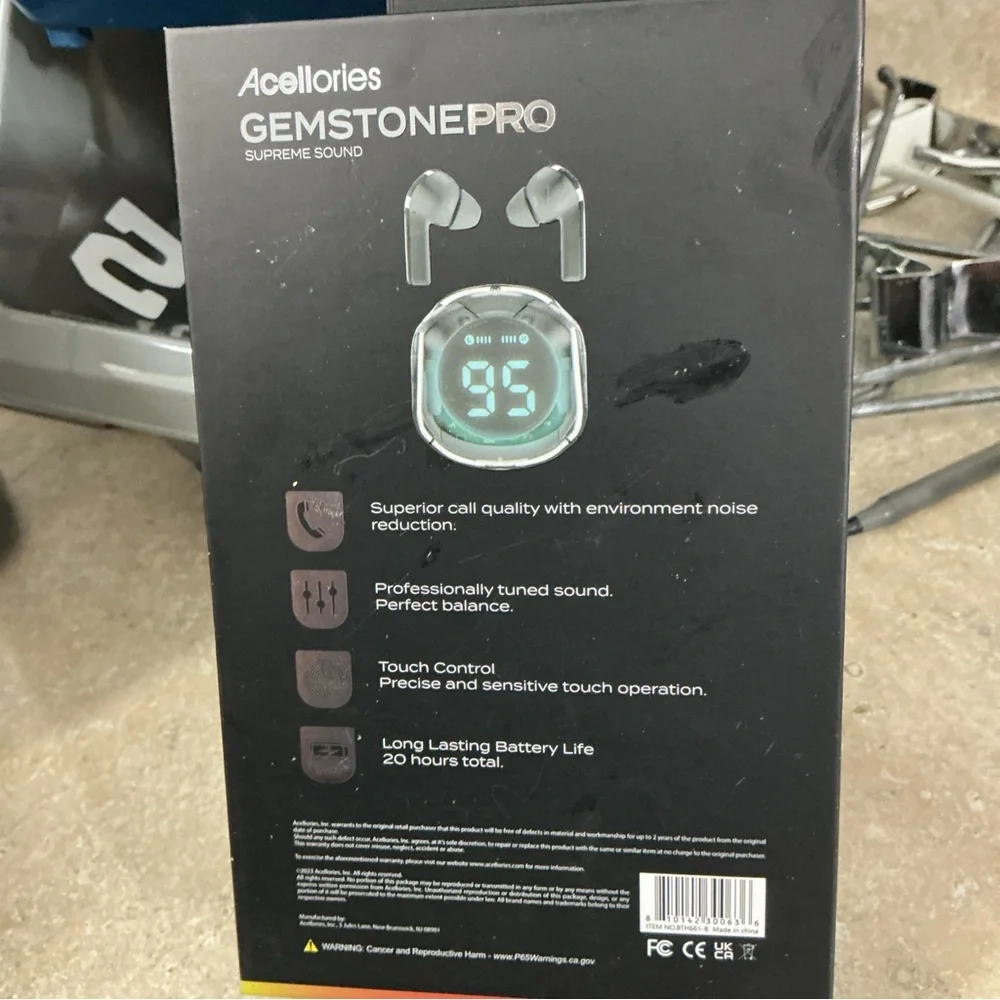 Gemstone Pro Wireless Earbuds - Black